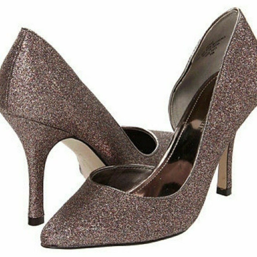 Anne Klein glitter pumps